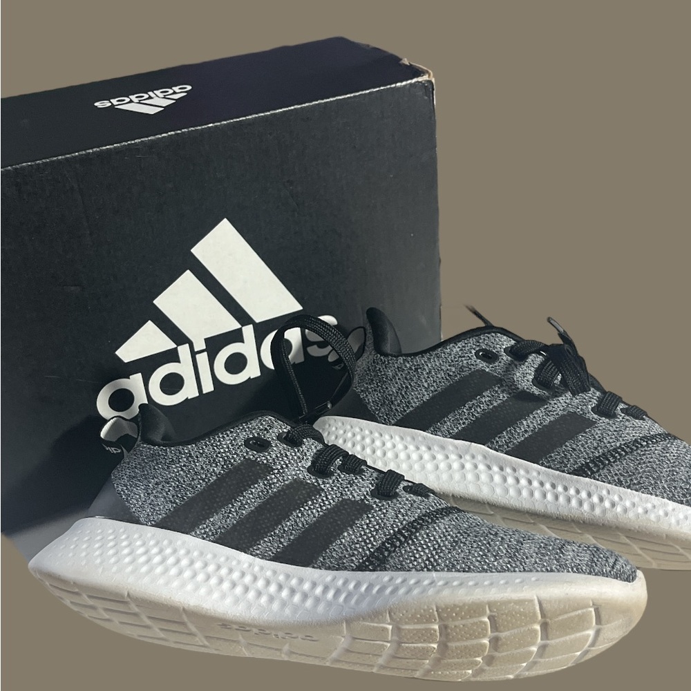 Women’s Adidas Gray/Black PureMotion Running Shoes- Size 7 - Picture 2 of 15